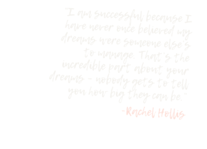 Rachel Hollis quote background