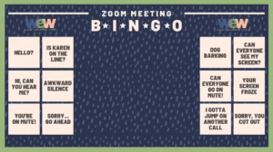 Zoom virtual background bingo