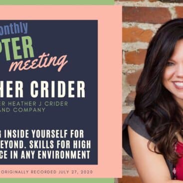 Heather Crider Chapter Meeting Speaker Slide