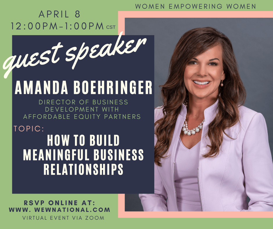 WEW Edwardsville Chapter Meeting - Amanda Boehringer 2021