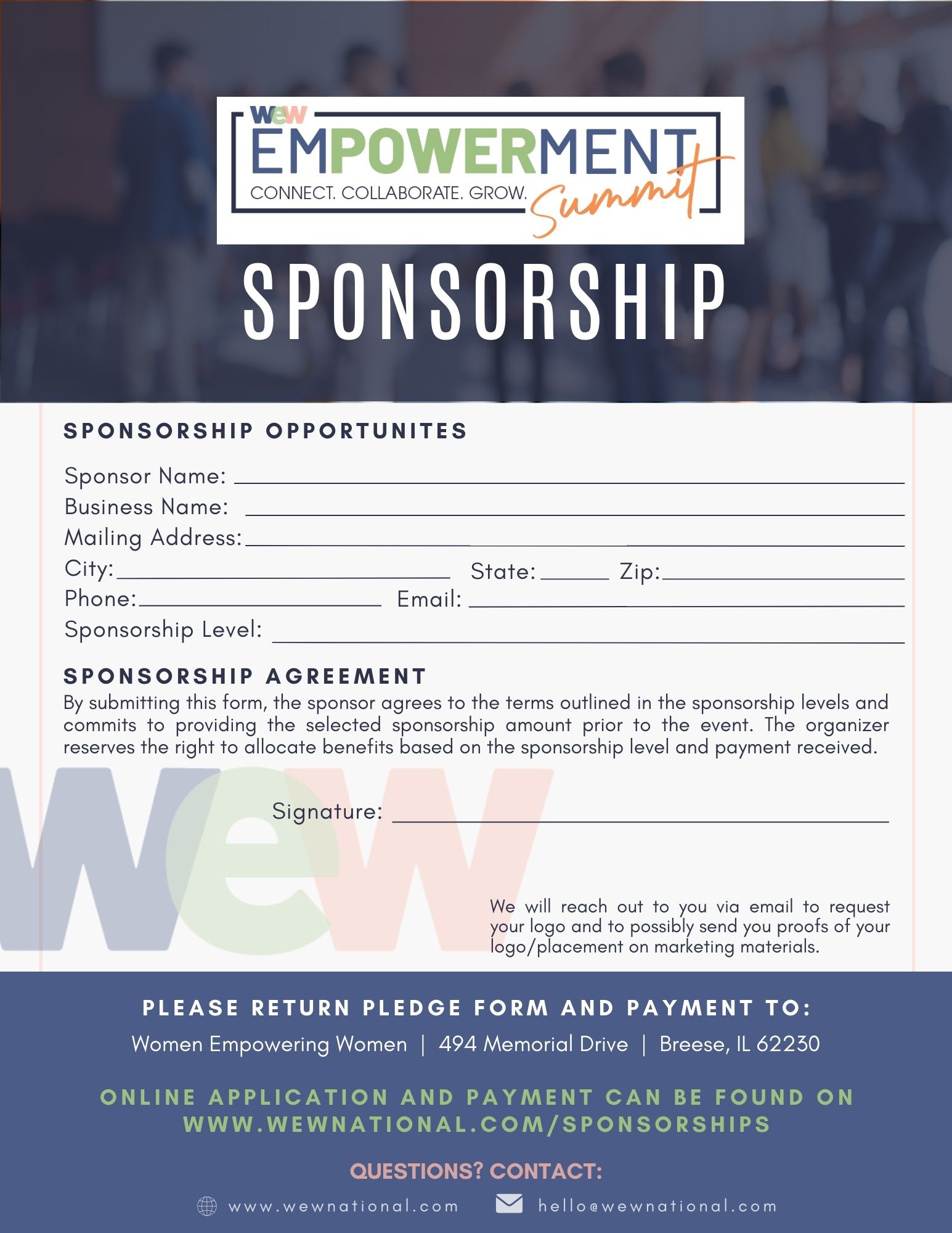 WEW Summit Sponsorship packet 4