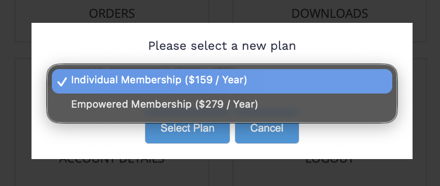 Choose a WEW Membership