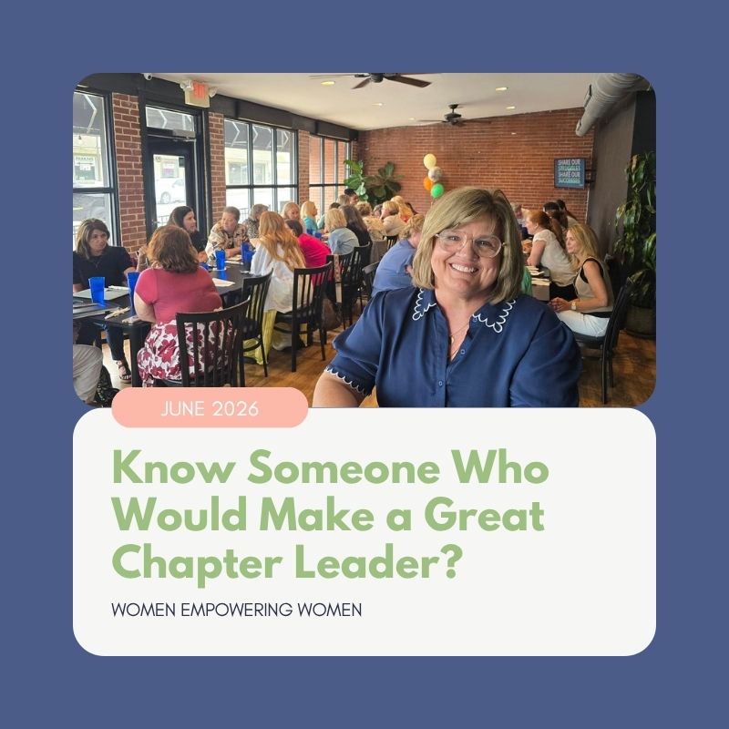 Know Someone Who Would Make a Great Chapter Leader (1) Know Someone Who Would Make a Great Chapter Leader (1)