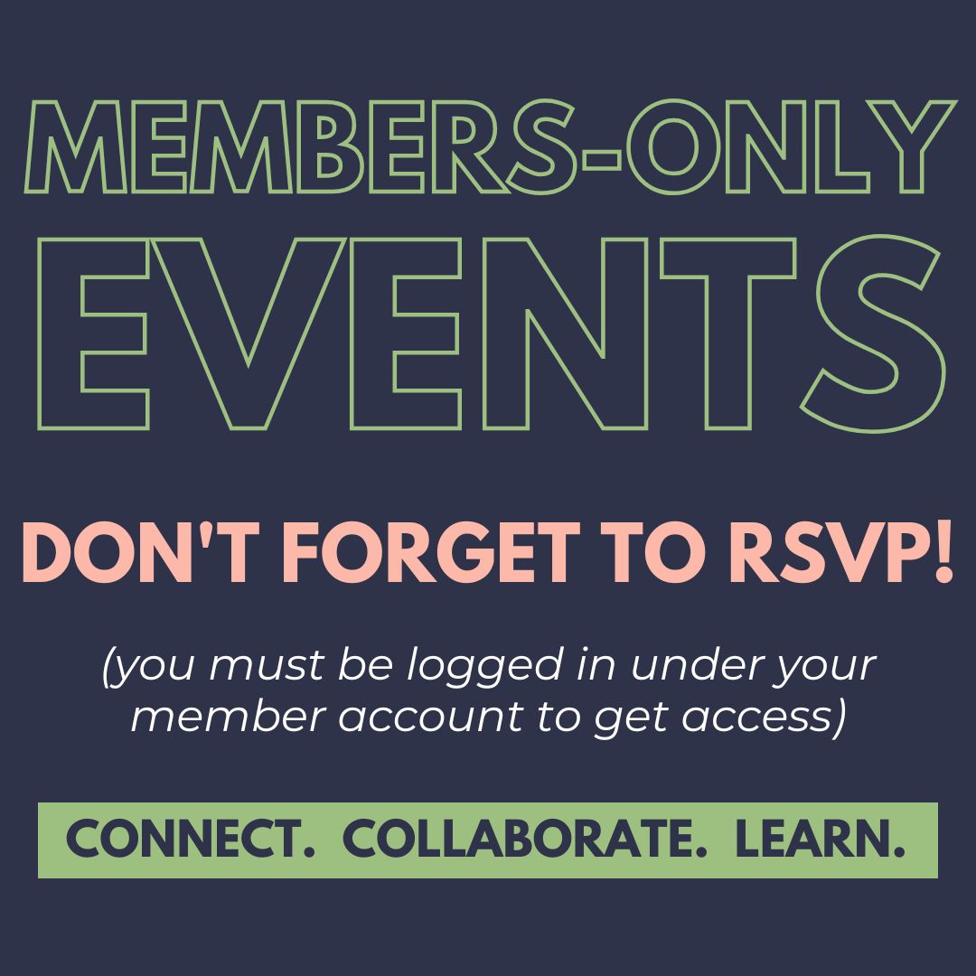 Members-Only events web graphic Members-Only events web graphic