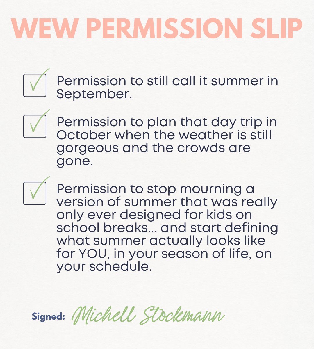 wew permission slip