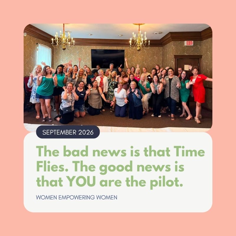 The bad news is that Time Flies. The good news is that YOU are the pilot.