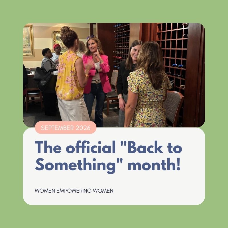 The official Back to Something month! The official Back to Something month!